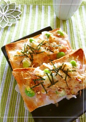 ベーコン×枝豆×新玉葱の和トースト-レシピのメイン写真
