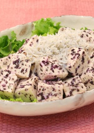 豆腐の赤しそ和え-レシピのメイン写真