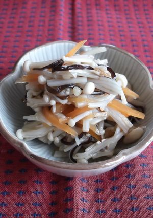 レンジで簡単！人参＆えのきの塩昆布和え-レシピのメイン写真