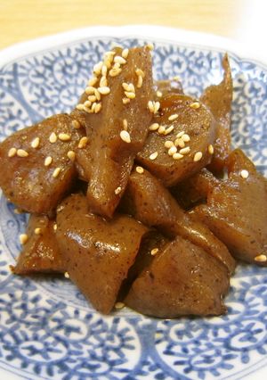 こんにゃくのにんにく醤油漬け-レシピのメイン写真