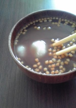 冷飯・片栗粉でなんちゃってタピオカ-レシピのメイン写真