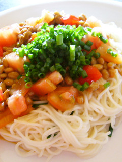 ☆トマトと納豆の素麺☆-レシピのメイン写真