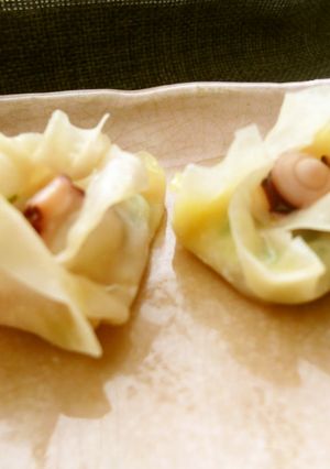 たこやき風チーズとクリーム包み巾着♥-レシピのメイン写真