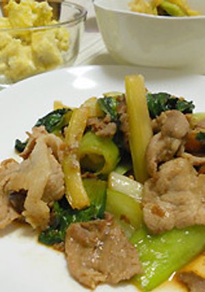 セロリと青梗菜の中華炒め-レシピのメイン写真
