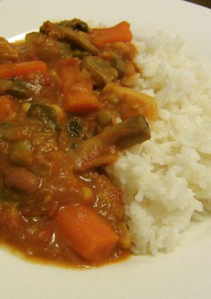 豆と野菜とチキンのトマトカレー-レシピのメイン写真