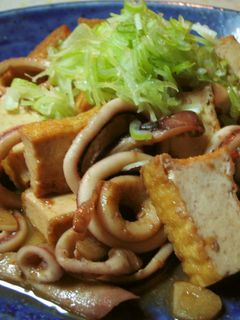 にんにくバター醤油で旨~♡イカと厚揚げ-レシピのメイン写真