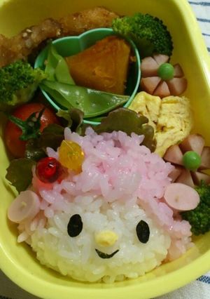 キャラ弁☆ピアノちゃん-レシピのメイン写真