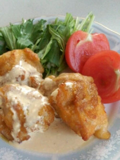 チキンのさっぱりマヨソース掛け(^^)-レシピのメイン写真