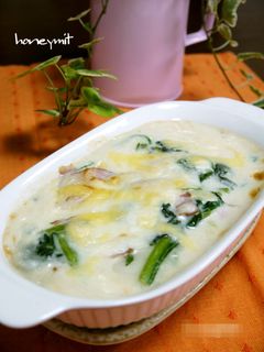 ほうれん草とお餅のとろとろグラタン☆-レシピのメイン写真