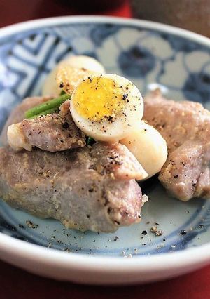 塩麹と生姜で☆豚肉とうずら卵の煮もの-レシピのメイン写真