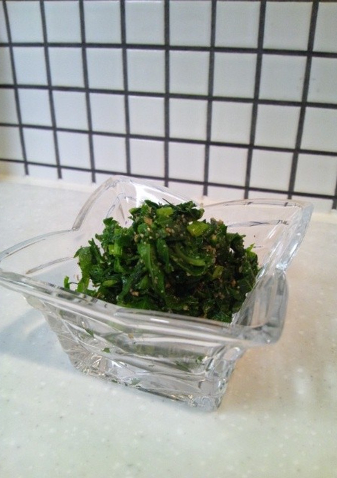 ＊小鉢＊あしたばの胡麻和え-レシピのメイン写真