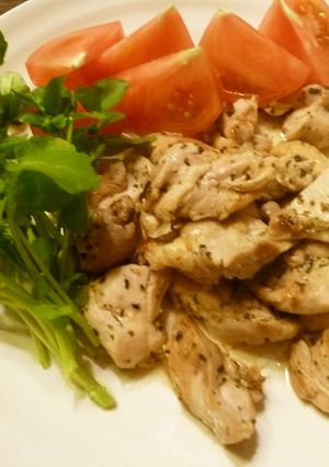 鶏肉バジル風味〰❤美味しいね-レシピのメイン写真