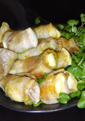 豆腐くるりん豚巻カレー味-レシピのメイン写真