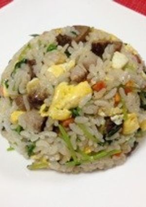 豆苗チャーハン-レシピのメイン写真