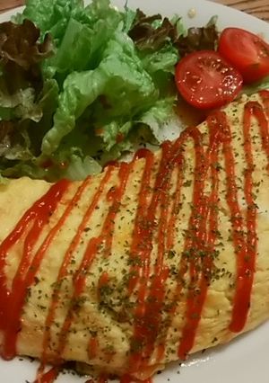 ★我が家の挽き肉オムレツ★-レシピのメイン写真