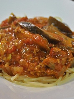 ナスのエスニックトマトソースパスタ-レシピのメイン写真