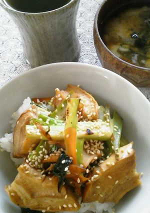 車麩丼すき焼き風味-レシピのメイン写真