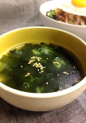 おいしい＆かんたん＜韓国風わかめスープ＞-レシピのメイン写真