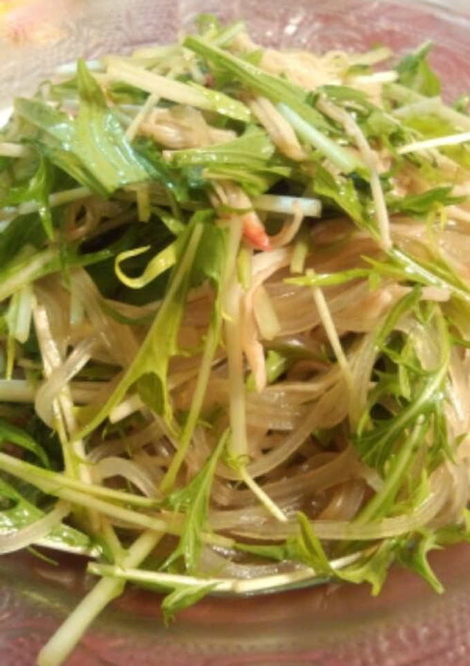 水菜とえのきのサラダ-レシピのメイン写真