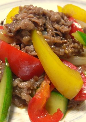 元気モリモリ☆牛肉のカラフル炒め♪-レシピのメイン写真