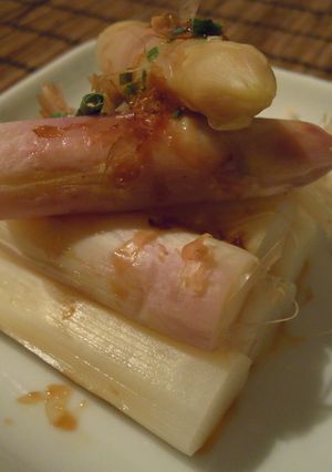 旬のアスパラガスをお浸しで♪-レシピのメイン写真