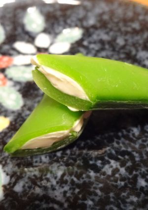 お弁当にスナップえんどうのクリチ詰め☆-レシピのメイン写真