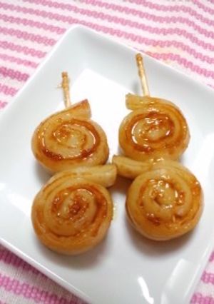 お弁当に♪クルクル竹輪の照りマヨ-レシピのメイン写真