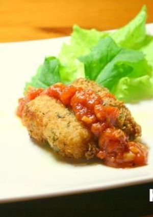 減塩　【白身魚の香草パン粉揚げ】-レシピのメイン写真