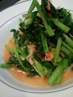 カルシウムたっぷり小松菜炒め-レシピのメイン写真