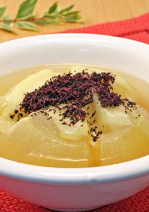 ごろっと玉ねぎスープ　赤しそ風味-レシピのメイン写真