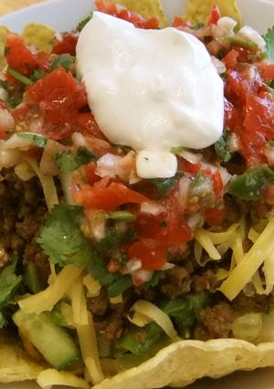 晩御飯になるタコスサラダ-レシピのメイン写真