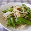 もやし&絹さやのピリ辛オイスター炒め