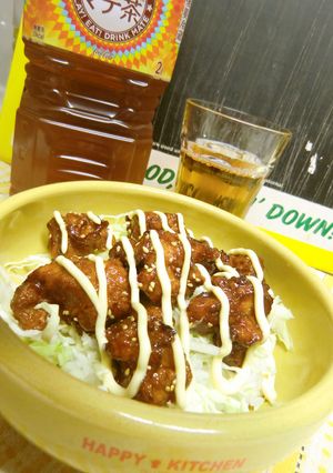 塩麹に漬け込んだ甘辛マヨチキン丼-レシピのメイン写真