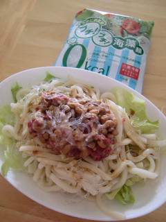 ランチに!ヘルシーボリュームサラダうどん-レシピのメイン写真
