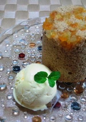 ❀チャイとオレンジピールのシフォンケーキ-レシピのメイン写真