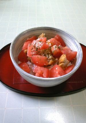 簡単！塩トマト丼-レシピのメイン写真