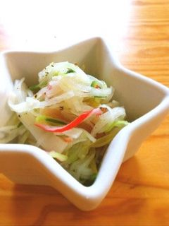 大根きゅうり茗荷のマリネ風サラダ-レシピのメイン写真