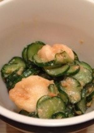 簡単おつまみ☆キュウリと麩の酢みそ和え-レシピのメイン写真