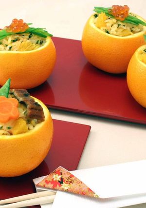 華やかオレンジご飯-レシピのメイン写真