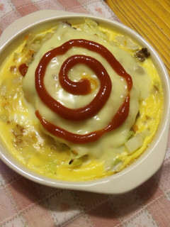 豆腐と野菜のオムレツグラタン-レシピのメイン写真