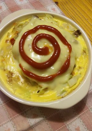 豆腐と野菜のオムレツグラタン-レシピのメイン写真