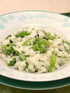 そら豆のグリーンリゾット-レシピのメイン写真