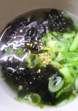 即席塩麹で海苔スープ-レシピのメイン写真