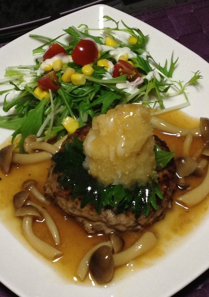 和風きのこハンバーグ-レシピのメイン写真