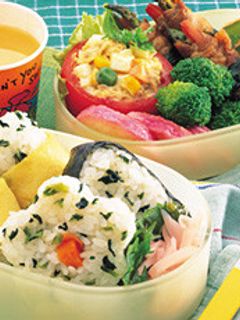 3種の青菜おにぎり-レシピのメイン写真