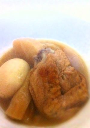 美味しい野菜：大根と手羽の煮物（圧力鍋）-レシピのメイン写真