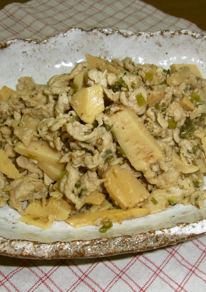 たけのこと豚肉の味噌炒め-レシピのメイン写真