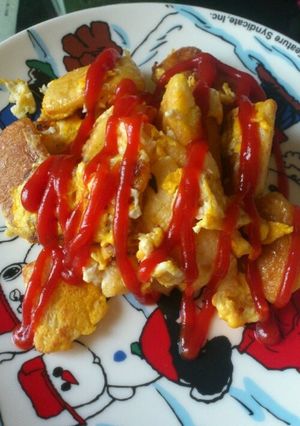 朝ごはん★パンの耳で-レシピのメイン写真