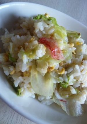 レタｽと蟹（ｶﾏ）チャ-ﾊﾝ-レシピのメイン写真