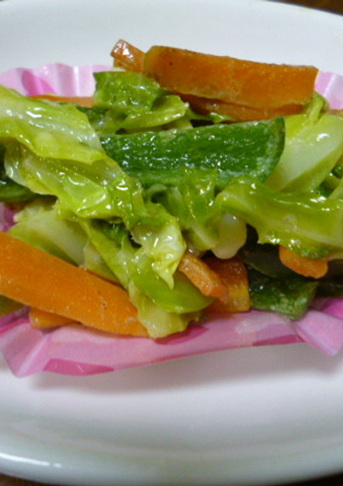 お弁当の隙間埋め☆残り野菜のマヨ醤油炒め-レシピのメイン写真